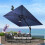 IP65 Wasserdichte Solar-Schirmleuchte 17,98 cm Helles Weiß 7