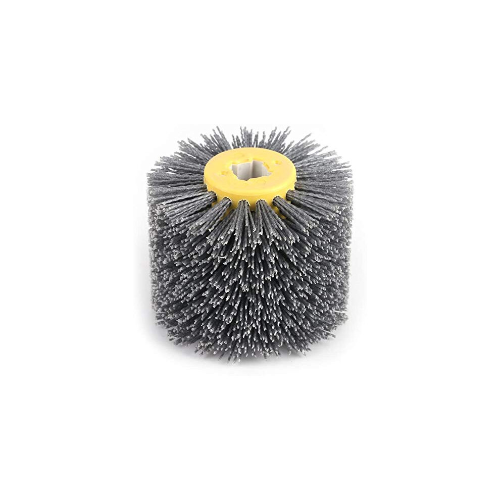 Nylon Brush Wire Drawing Wheel Polishing Disc, Grit 80/120/180/240, For Wood Brushing Machine, Satin Machine (120 Grit) 6482260393131