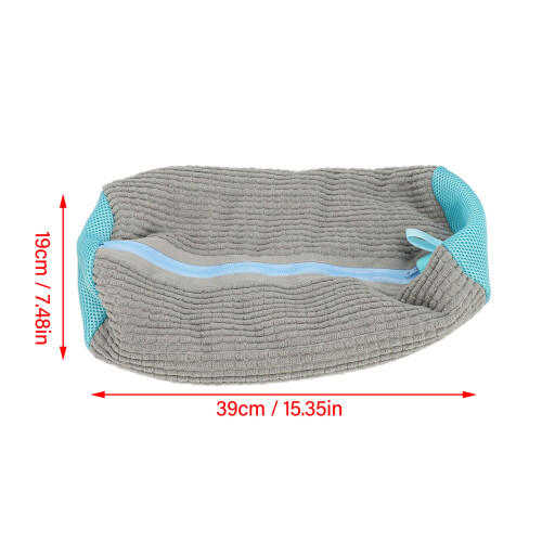 Zylinder-Schuhwaschbeutel 39x19cm grau Polyester 1