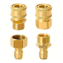 Ottone 4 pezzi M22-15mm a 3/8 di pollice Quick Connect dorato