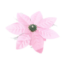 Weihnachtsblume 14,5 cm Glitzer-Ornament Stielclips