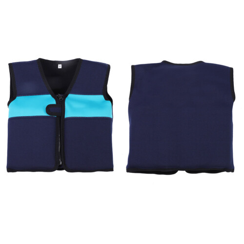 Children's Swim Float Suit Vest for Ages 1-6, Blue L 2