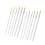 Set de 12 brochas de nylon con cabeza redonda, varilla transparente 13