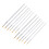 Set de 12 brochas de nylon con cabeza redonda, varilla transparente 6