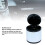 Portacenere mini per auto, portabicchieri, smontabile, argento 4