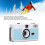 Versatile 35MM Film Camera with Flash 28MM Lens Blue/White 4