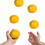 3 pcs PU Juggling Balls Set for Beginners & Professionals - Yellow 7