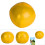 3 pcs PU Juggling Balls Set for Beginners & Professionals - Yellow 1