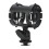 Shockproof Microphone Mount with Cold Shoe Clamp 3/8 Inch Thread for Cameras 2