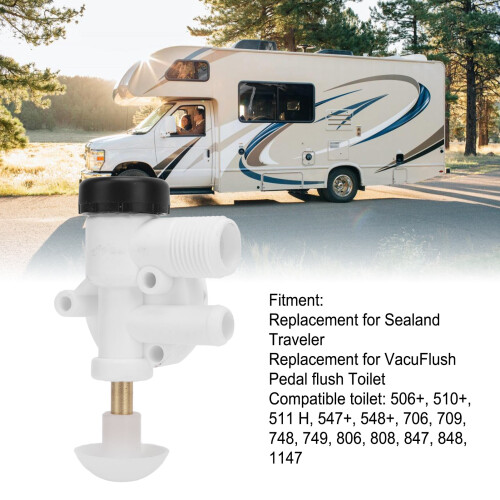 Kit valvole per WC da camper 385314349 per scarico a pedale 2