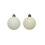 30 Wool White Christmas Tree Baubles Shatterproof Hanging 4cm 5cm 6cm 6