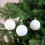 30 Wool White Christmas Tree Baubles Shatterproof Hanging 4cm 5cm 6cm 4