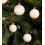 30 Wool White Christmas Tree Baubles Shatterproof Hanging 4cm 5cm 6cm 5