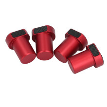 4 piezas de pasadores para banco de 20 mm rojos, 0,79 pulgadas, almohadilla antideslizante