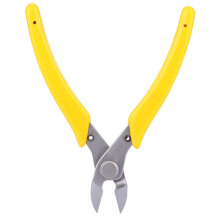 6 Inch Heavy Duty Electronic Wire Cutter, Stainless Steel, Yellow Handle