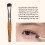 Set di 9 pennelli per trucco - colore legno, portatile 11