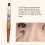 Set di 9 pennelli per trucco - colore legno, portatile 8