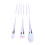 Ensemble de 9 pinceaux de maquillage colorés de taille standard 16