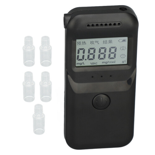 Analyseur d'haleine portable 0 à 0,20 % BAC 12  5,5  2 cm 2