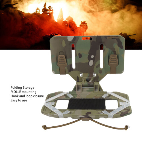 Foldable Training Vest Phone Holder with MOLLE Mount and Silicone Strap 2
