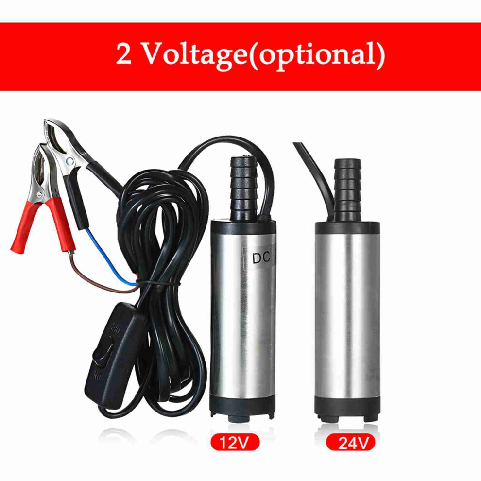 Fuel Transfer Pump 12V/24V 38Mm Diesel Water Oil Submersible Pump 8221335069124