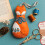 Corinne Lapierre Folk Embroidered Fox Felt Craft Mini Kit 1