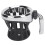 Chrome Motorcycle Handlebar Cup Holder Universal Fit 109x86x104mm 6