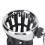 Chrome Motorcycle Handlebar Cup Holder Universal Fit 109x86x104mm 5