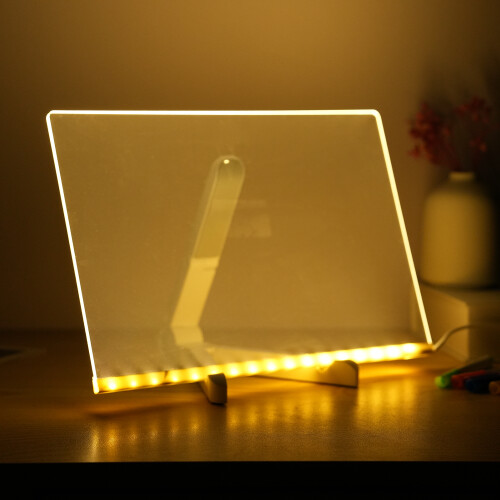 Panneau LED en acrylique 30x20cm avec 7 feutres de couleur 1