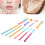 Set di 10 pennelli da trucco con setole in nylon colorate Dimensione 15