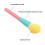 Set di 10 pennelli da trucco con setole in nylon colorate Dimensione 5