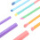 Set di 10 pennelli da trucco con setole in nylon colorate Dimensione 9