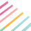 Set di 10 pennelli da trucco con setole in nylon colorate Dimensione 7