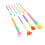Set di 10 pennelli da trucco con setole in nylon colorate Dimensione 10