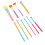 Set di 10 pennelli da trucco con setole in nylon colorate Dimensione 12