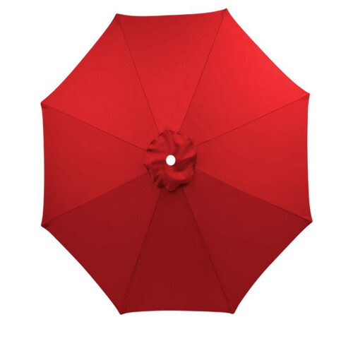 Cúpula de paraguas roja de 2.3m/7.5ft con 8 varillas, poliéster 2