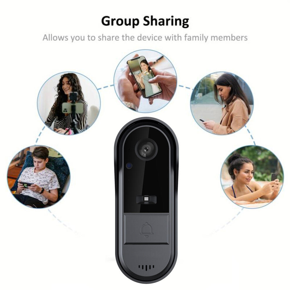Tuya Wifi Video Doorbell With 125 Hd Camera & Wireless Chime 5091335073307