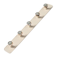 Wandmontierter Rundhaken, 5 Haken, 35  4,5 cm ABS