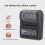 Bluetooth-Belegdrucker 1500mAh 57.5x48mm BK ABS 6