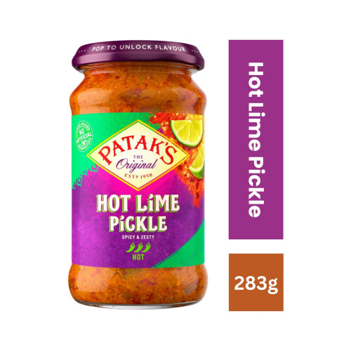 Patak's Lime Pickle Hot 283g | Authentic Indian Pickle 2