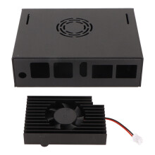 Metallgehäuse mit Kühlventilator, IP30-Schutz, bessere Wärmeabfuhr für das VisionFive2-Board