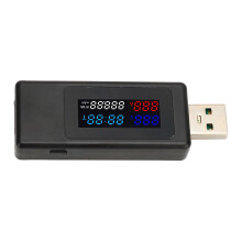 Tester USB 6 in 1 0-99999mAh 0-6.5A Schermo a colori