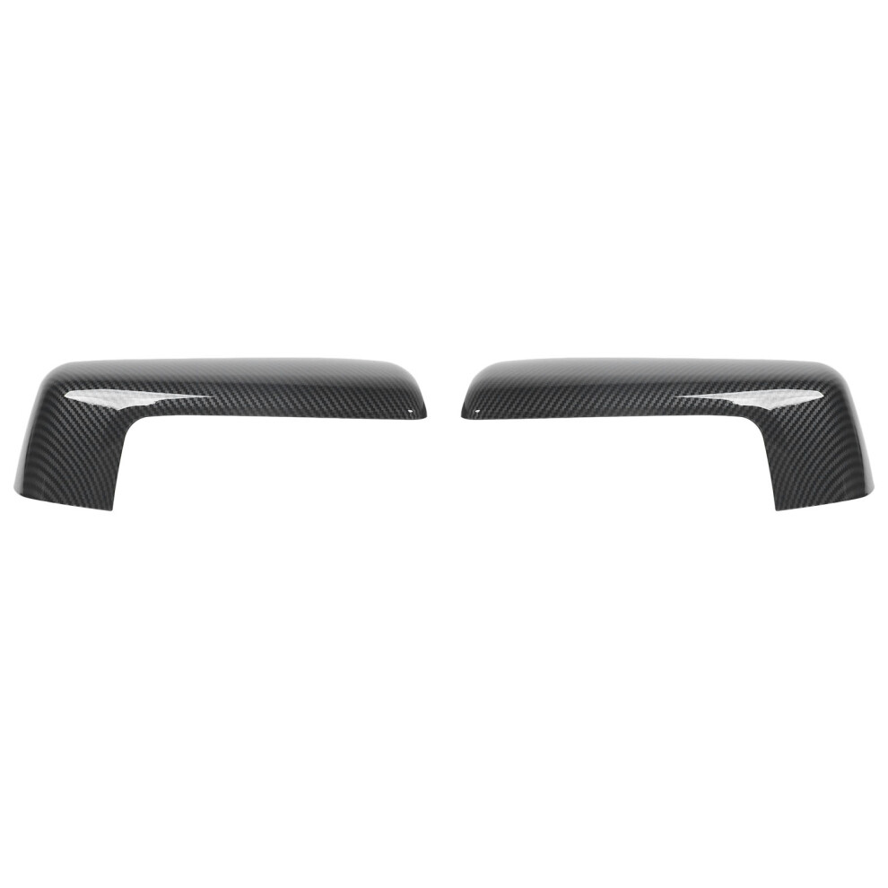 Top Half Side Mirror Cover Cap For Dodge 1500 2019-2024 Carbon Style 4601335081373