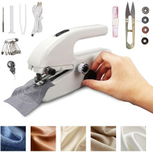 Handheld Sewing Machine, Mini Portable Electric Sewing Machine Hand Held Stitching Machine, Fast Stitch Suitable for Fabrics, Clothes
