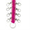 Nylon- und Edelstahl-Bogenhalter pink 27x17x2cm 9