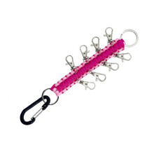 Porta Fiocchi da Cheerleading in Nylon e Acciaio Inossidabile 27x17x2 cm Rosa