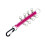 Nylon- und Edelstahl-Bogenhalter pink 27x17x2cm 1
