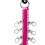 Nylon- und Edelstahl-Bogenhalter pink 27x17x2cm 8