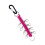 Nylon- und Edelstahl-Bogenhalter pink 27x17x2cm 12