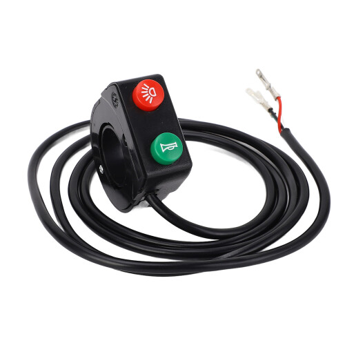 Interruttore per manubrio da 22 mm, 3 fili, clacson e faro ABS 1